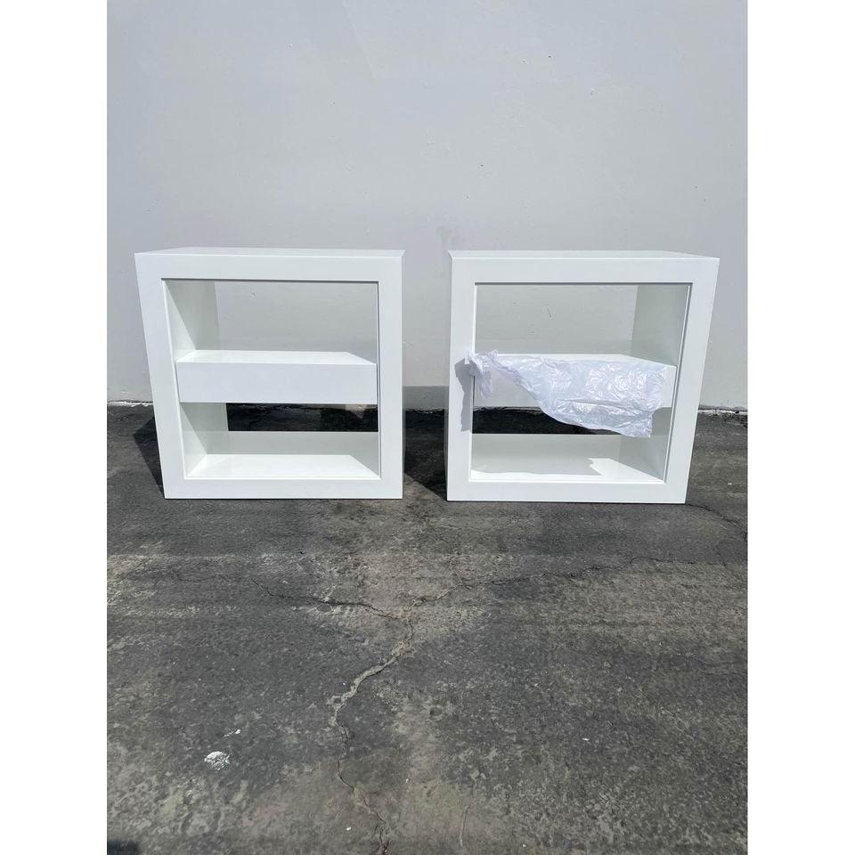 Atelier Nightstand-White - The Home Decor Outlet