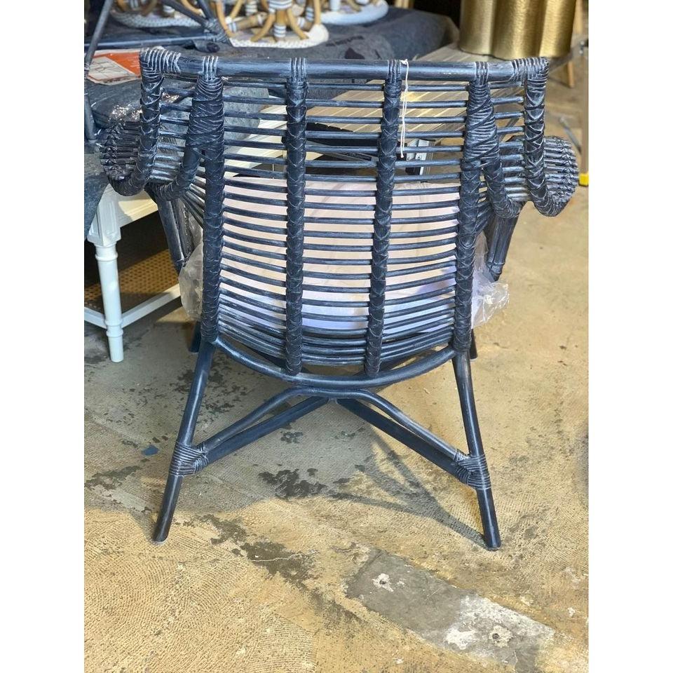 Venice Rattan Chair-Vintage Indigo - The Home Decor Outlet