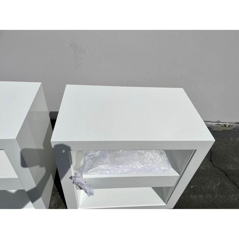 Atelier Nightstand-White - The Home Decor Outlet
