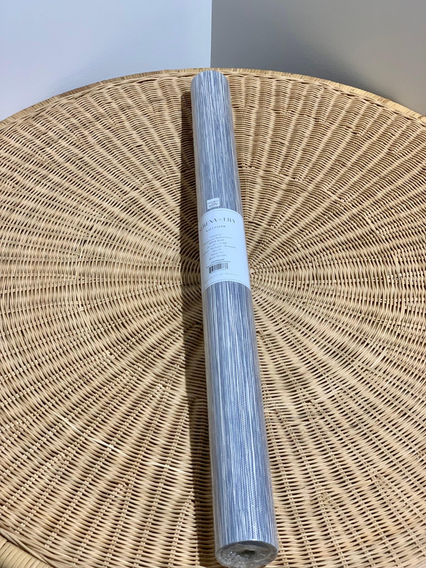 Swansea Paperweave Wallcovering-Chambray - The Home Decor Outlet