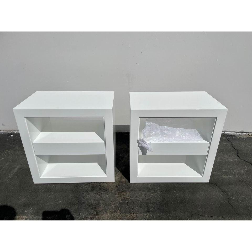 Atelier Nightstand-White - The Home Decor Outlet