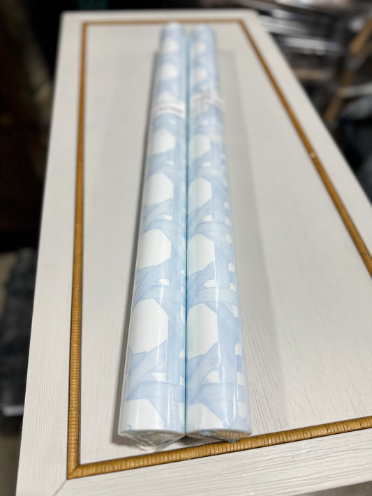 Trellis Wallpaper (NO RUN # SOLD AS IS)-Sky Blue