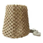 Yountville Woven Abaca Pendant-Natural Brown