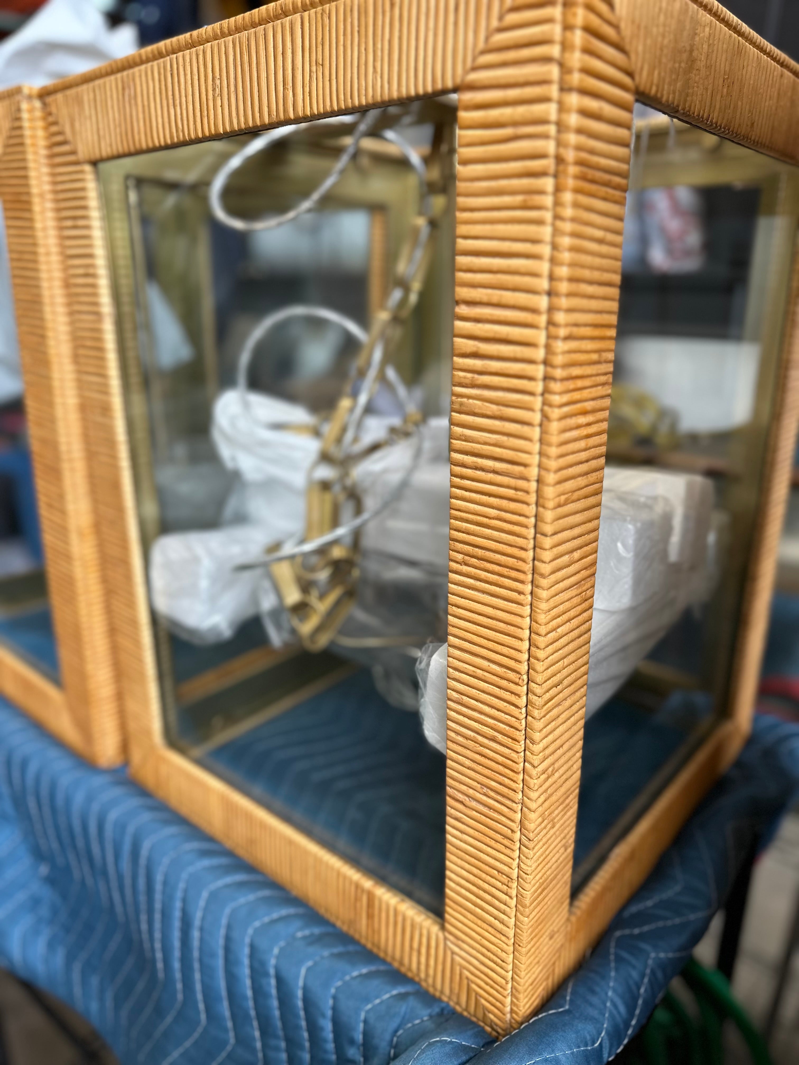 Huntington Rattan Lantern - The Home Decor Outlet