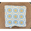 Campania Pillow Cover (24” SQ)-Canary Yellow/Coastal Blue