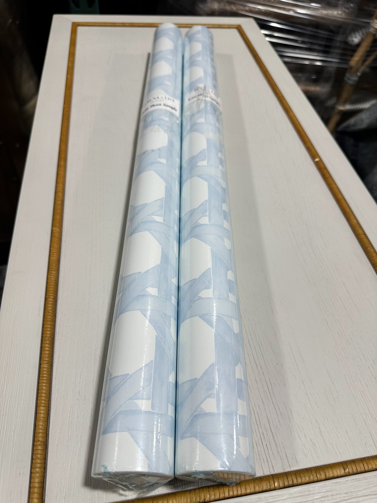 Trellis Wallpaper (NO RUN # SOLD AS IS)-Sky Blue