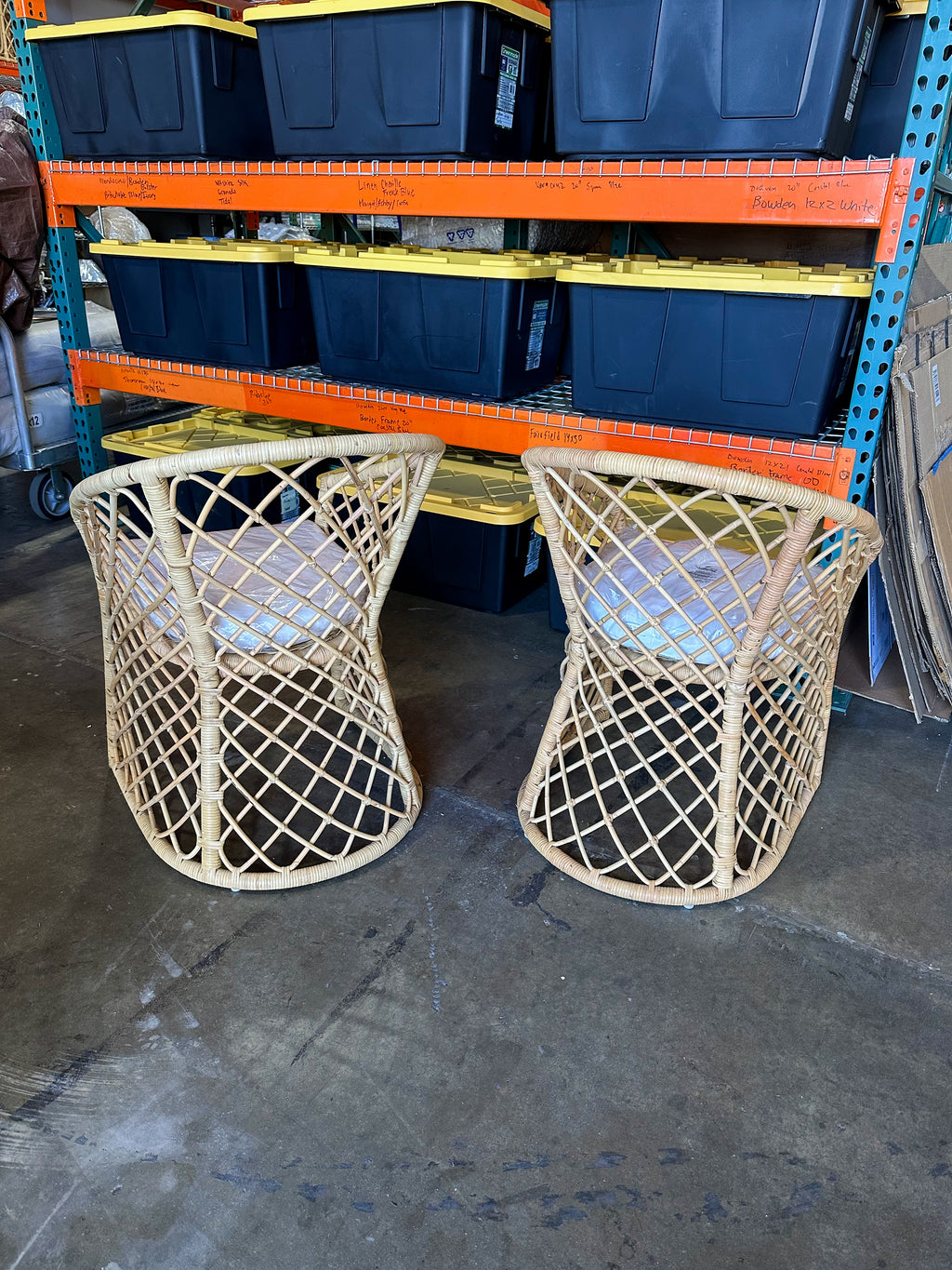 Avalon Rattan Coastal Dining Chairs (Set of 2)-Natural Brown