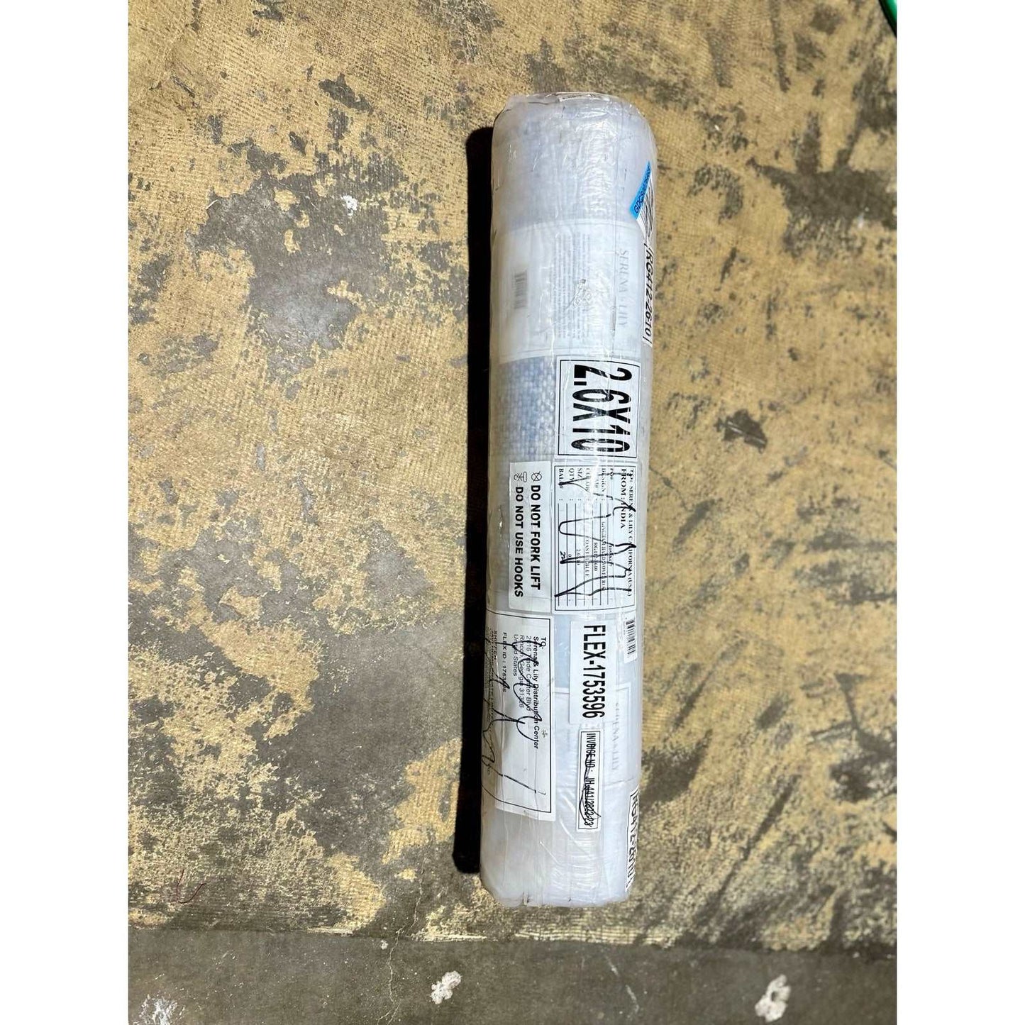 Gingham Rug (2.6’x10)Coastal Blue The Home Decor Outlet