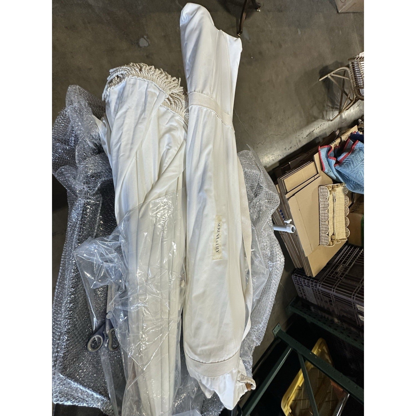 Beach Umbrella (Photo Sample)-Antique White