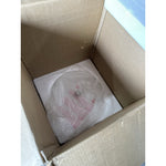 Melrose Large Pendant (19” DIAM)-White/Brass Accents