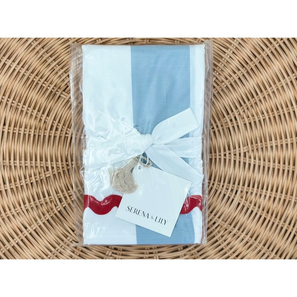 Beach Club Percale Stripe Euro Pillow Sham-Coastal Blue