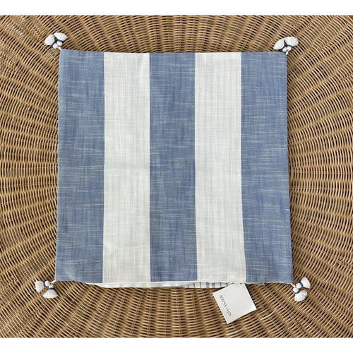 Bay Stripe Outdoor Pillow Cover (20” SQ)-French Blue - The Home Decor Outlet
