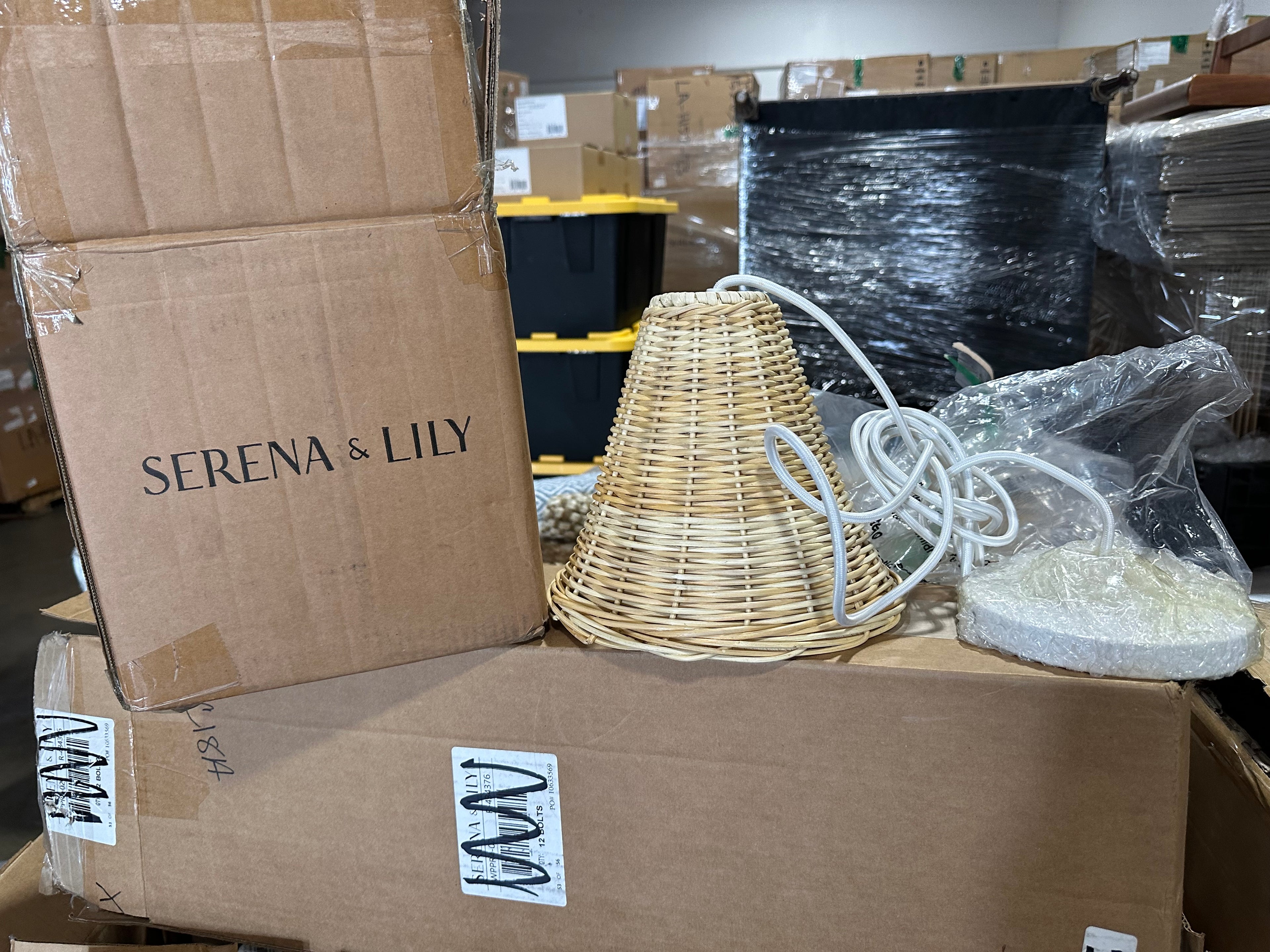 Santa Barbara Rattan Wicker Weave Petite Pendant-Natural Brown