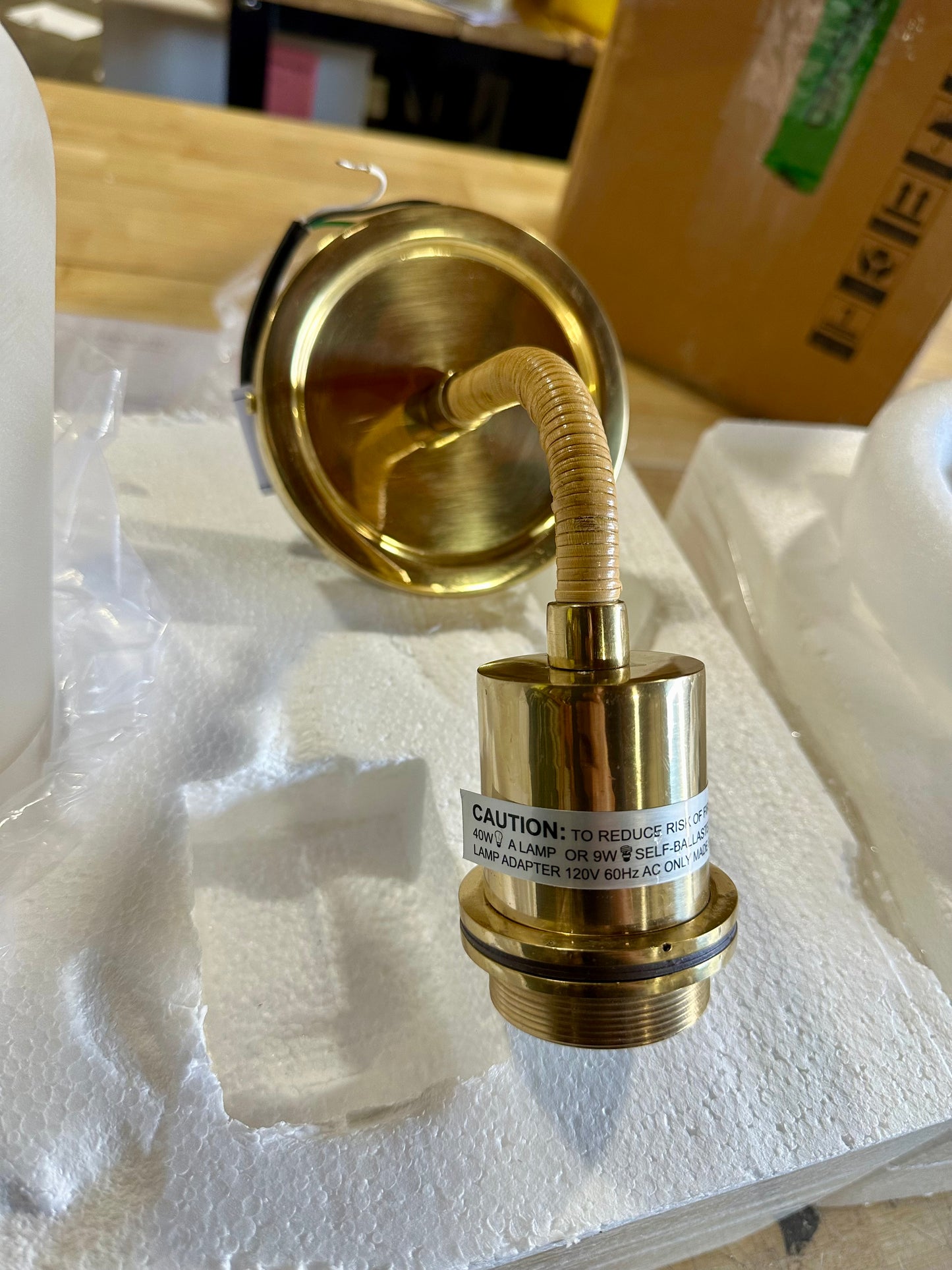 Westbrooke Single Sconce-Brass Base/Frosetd Glass Shade