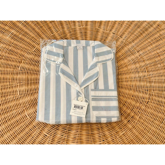 Beach Club Stripe Pajamas-Coastal Blue - The Home Decor Outlet