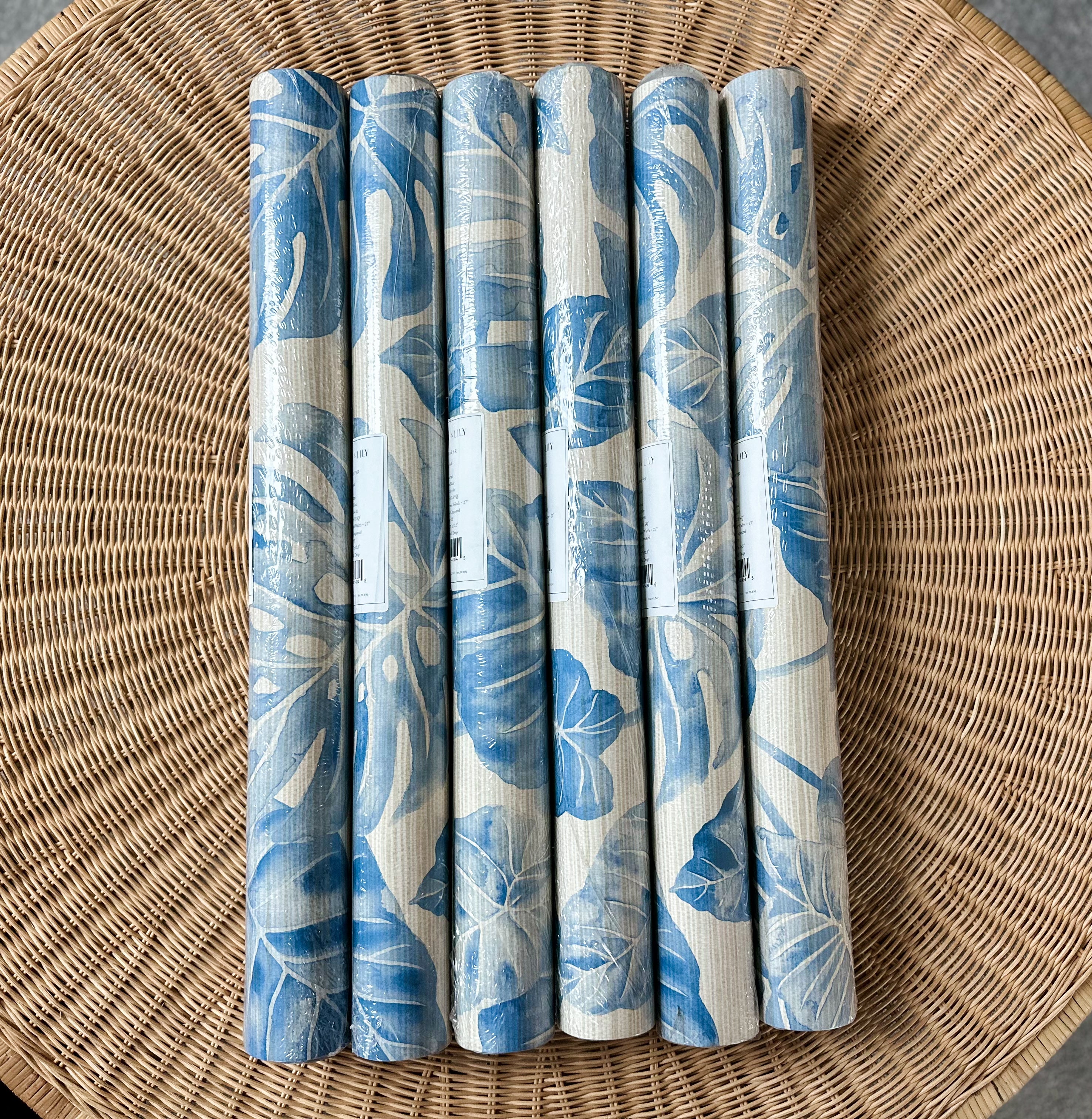 Montego Wallpaper-French Blue - The Home Decor Outlet