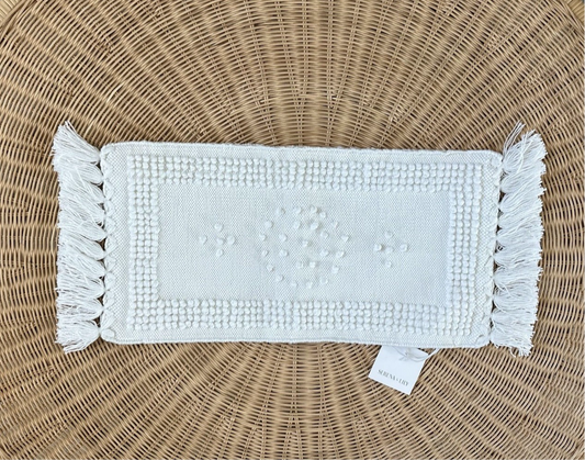 Montecito Outdoor Pillow Cover (12”x21”)-White