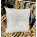 Sunbrella Lido Outdoor Pillow (24” SQ)-White/Coastal Blue