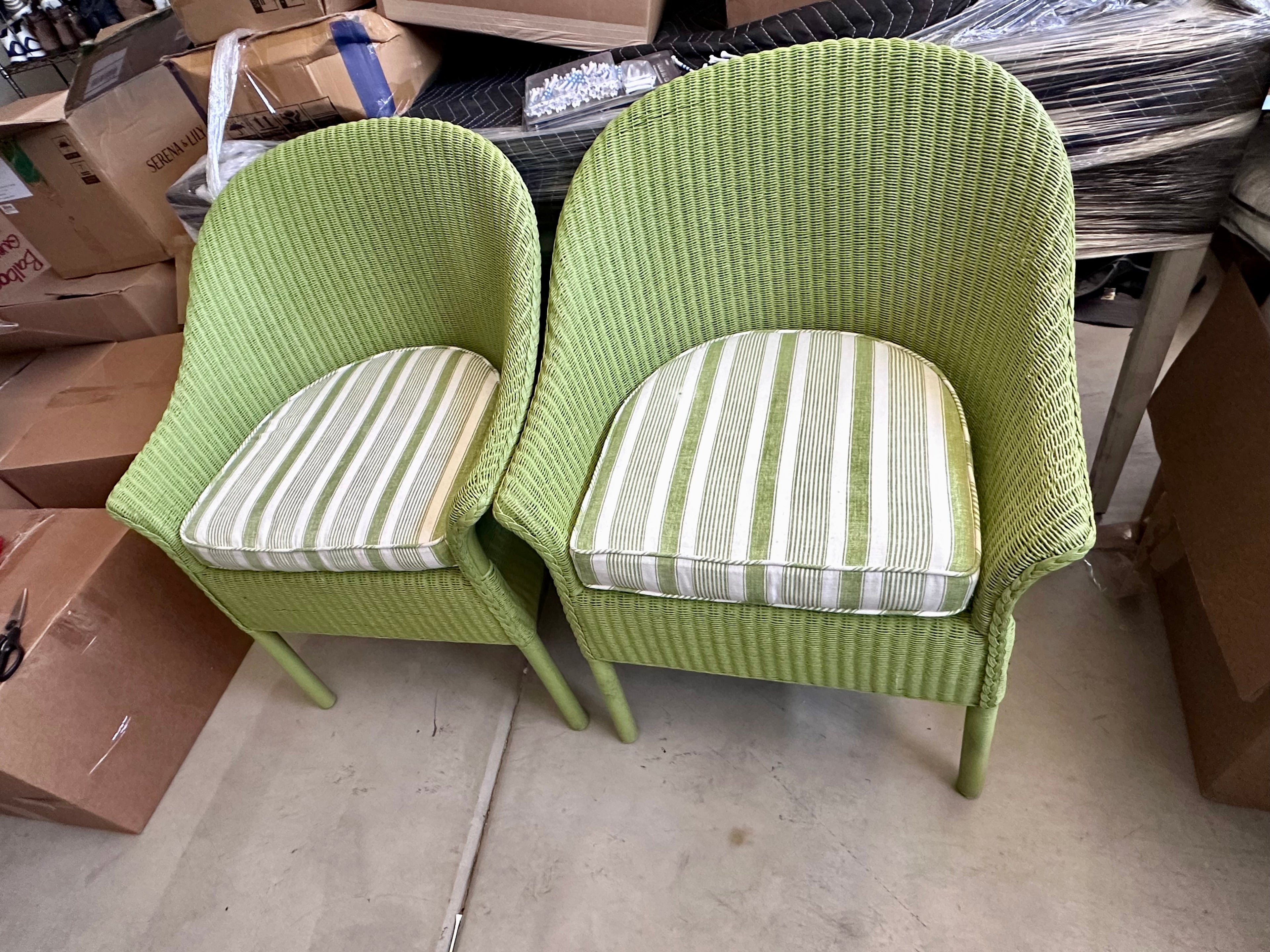 Surrey Armchairs (Set of 2)-Grass Green - The Home Decor Outlet