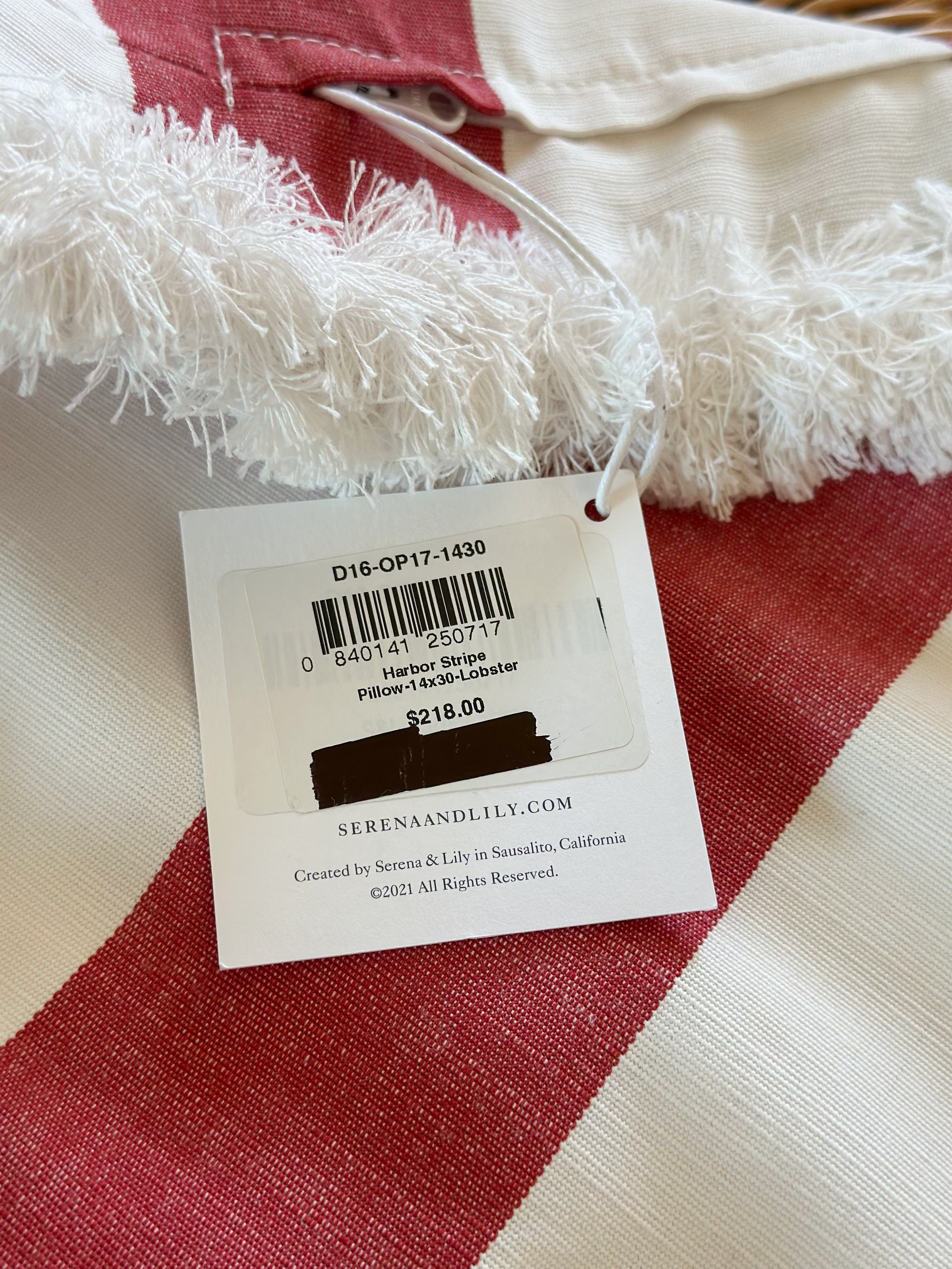 Perennials Harbor Stripe Pillow Cover (14”x30”)-Various Colors