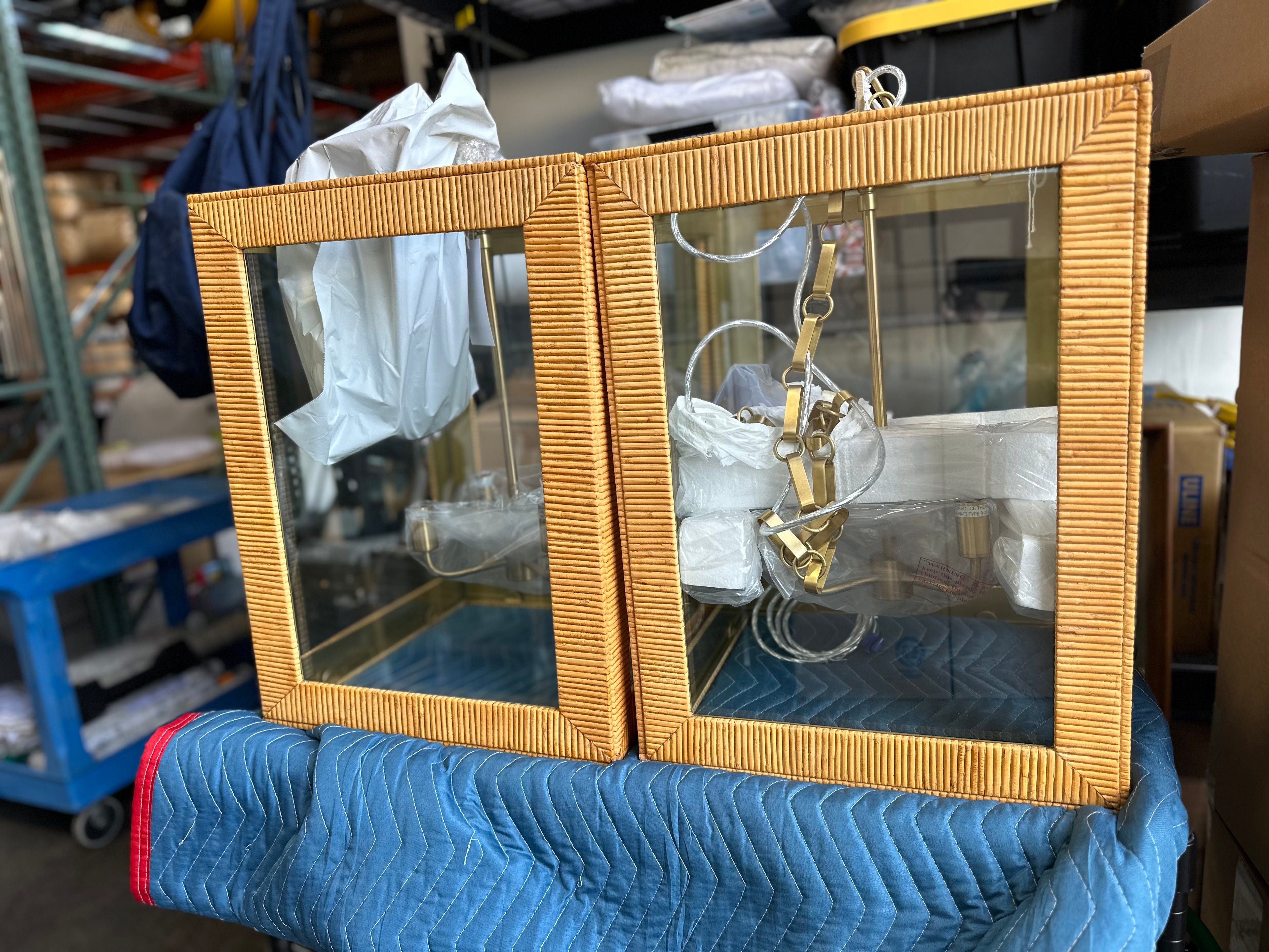 Huntington Rattan Lantern - The Home Decor Outlet