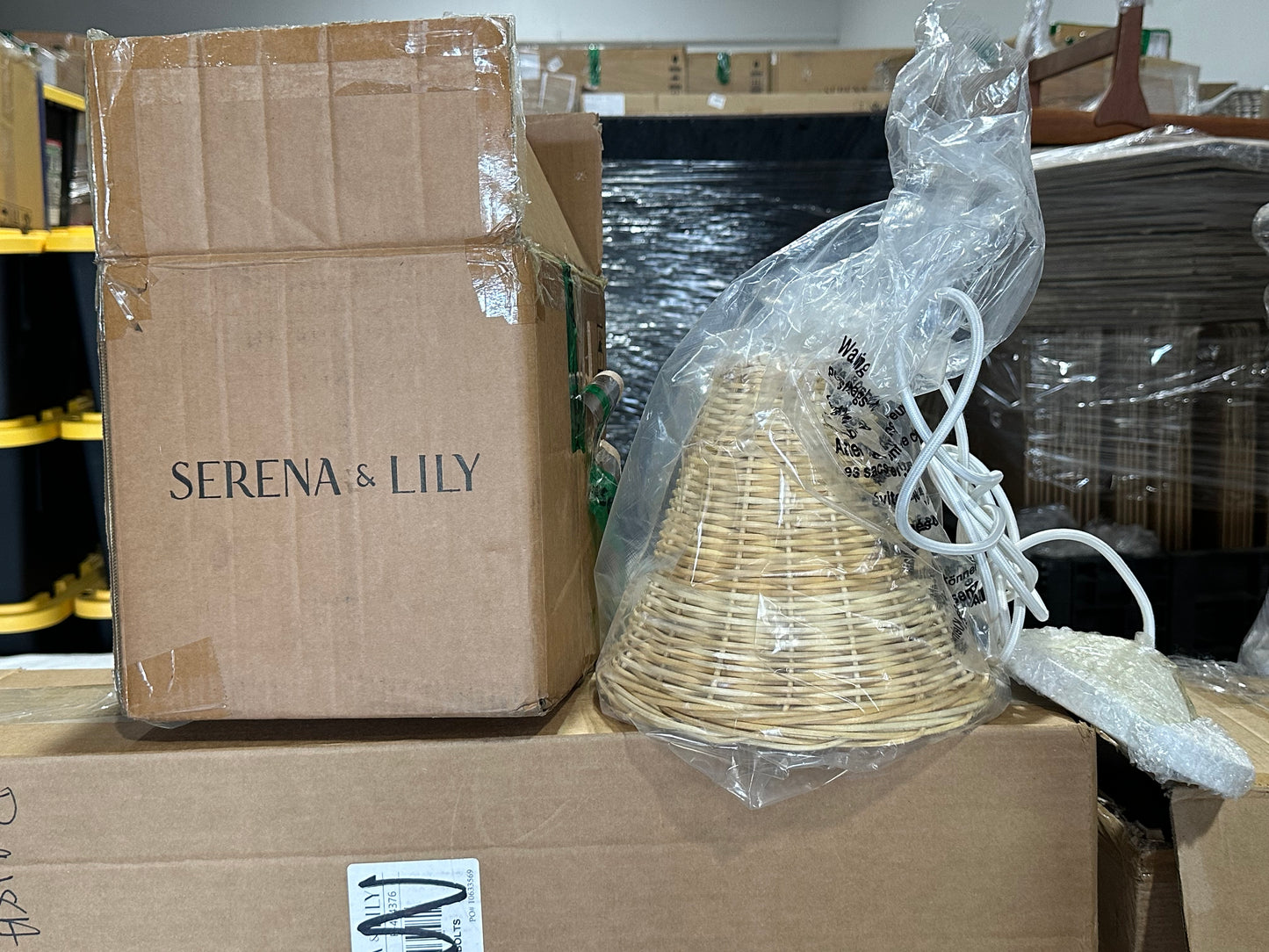 Santa Barbara Rattan Wicker Weave Petite Pendant-Natural Brown