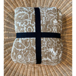 West Elm Kay Reversible Coverlet (K/CK)-Fawn Brown/White