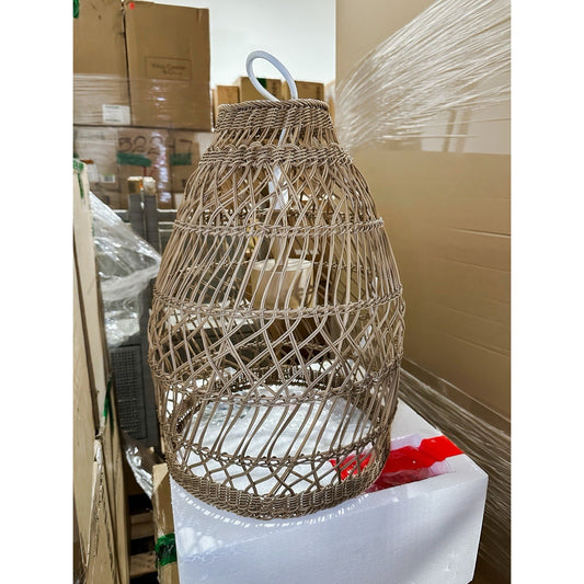 Summerland Outdoor Bell Pendant (Small)-Dune Dark Brown