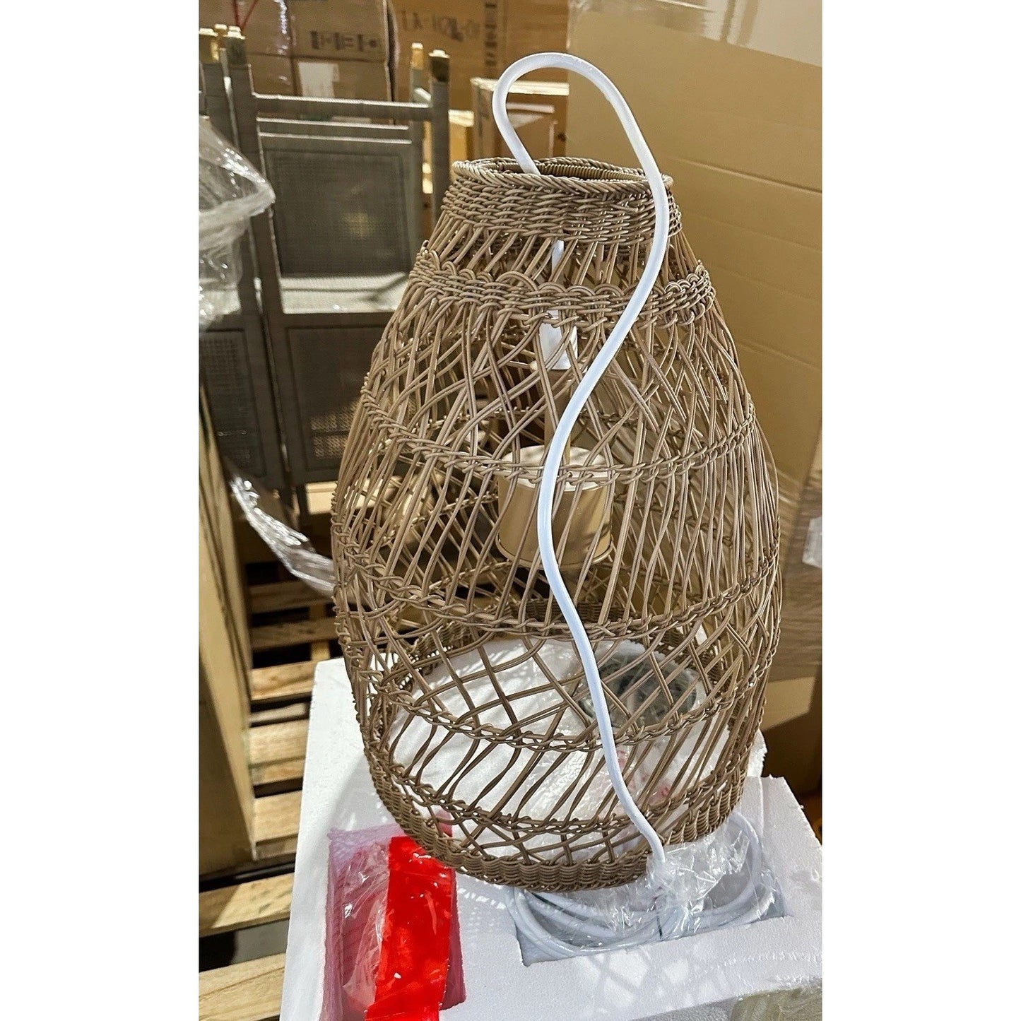 Summerland Outdoor Bell Pendant (Small)-Dune Dark Brown