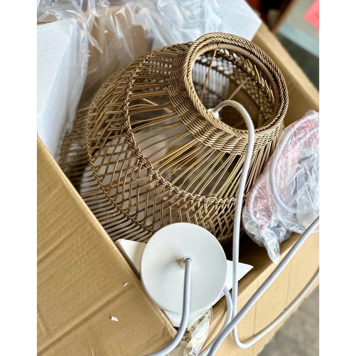 Summerland Outdoor Bell Pendant (Small)-Dune Dark Brown