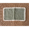 Petite Gingham Pillow Cover (SAMPLE/NO TAGS) (12”x21”)-Grove Green