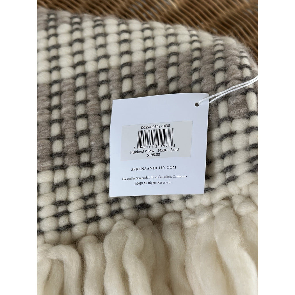 Highland Pillow Cover (14”x30”)-Sand Brown Beige