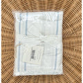 Oyster Bay Stripe Sateen Euro Pillow Sham-Sky/Coastal Blue - The Home Decor Outlet