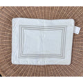 Riva Pillow Cover (18”x24”)-White/Sand Beige - The Home Decor Outlet