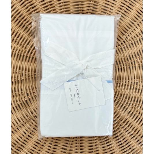 Beach Club Percale King Pillowcases (Set of 2)-Hydrangea Blue - The Home Decor Outlet