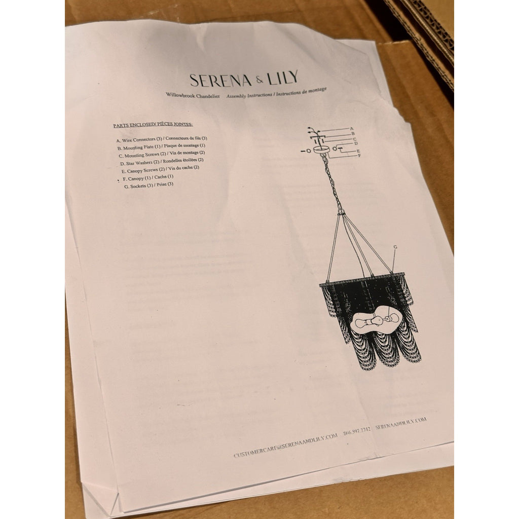 Willowbrook Wood Bead Tiered Chandelier Abaca Wrapped Frame-Natural Bleached