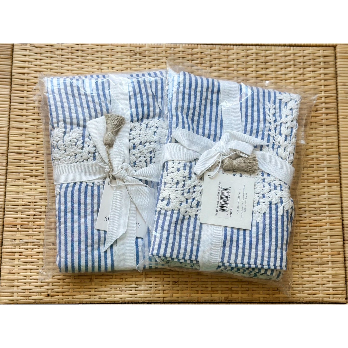 Westport Euro Shams (Set of 2)-French Blue