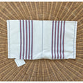 Perennials Lake Stripe Pillow Cover (12”x21”)-White/Red