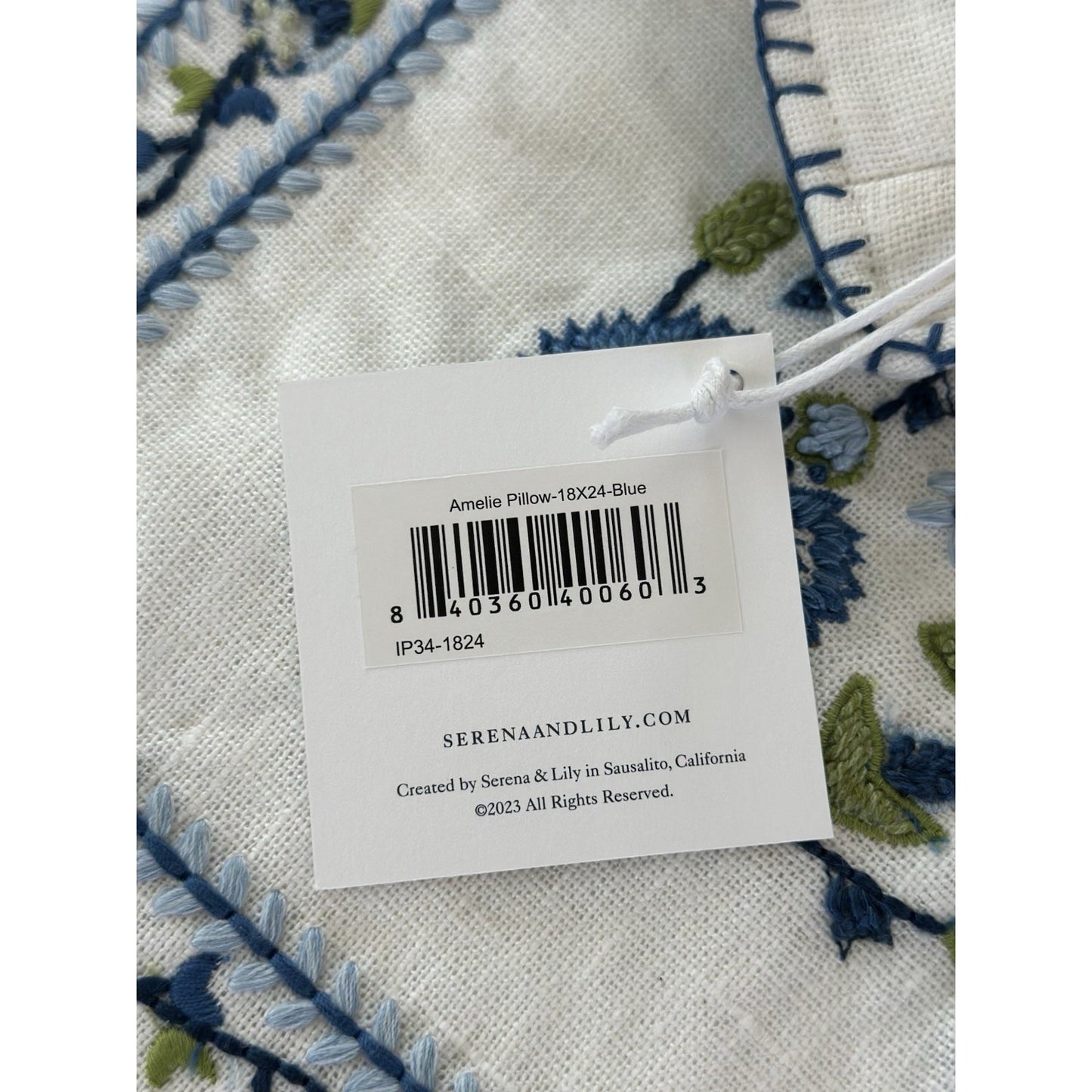 Amelie Pillow Pillow Cover (18”x24”)-Blue - The Home Decor Outlet