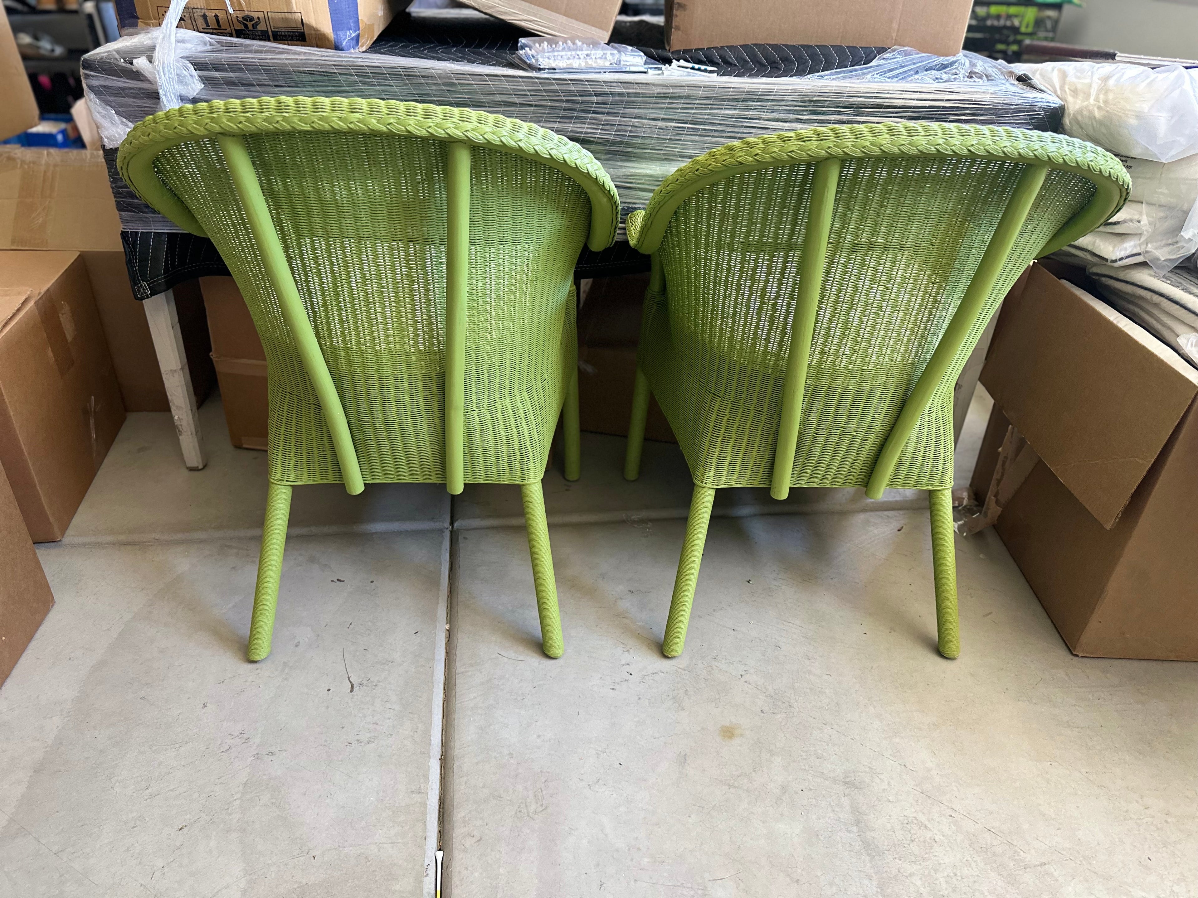 Surrey Armchairs (Set of 2)-Grass Green - The Home Decor Outlet
