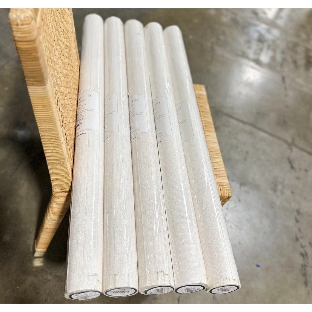 Grasscloth Wallcovering-Salt White Beige