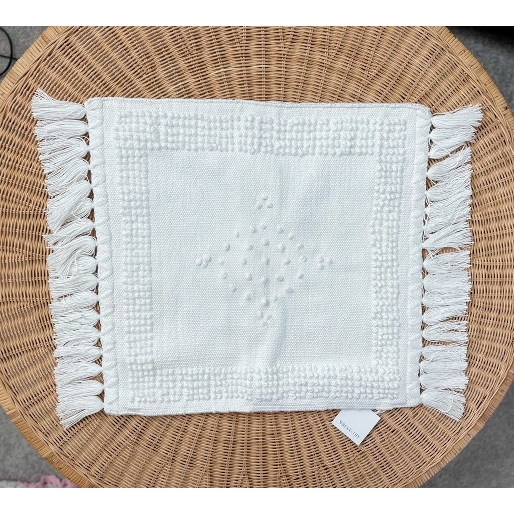 Montecito Outdoor Pillow Cover (24” SQ)-White - The Home Decor Outlet