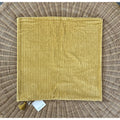 Corduroy Pillow Cover (22” SQ)-Ochre Yellow