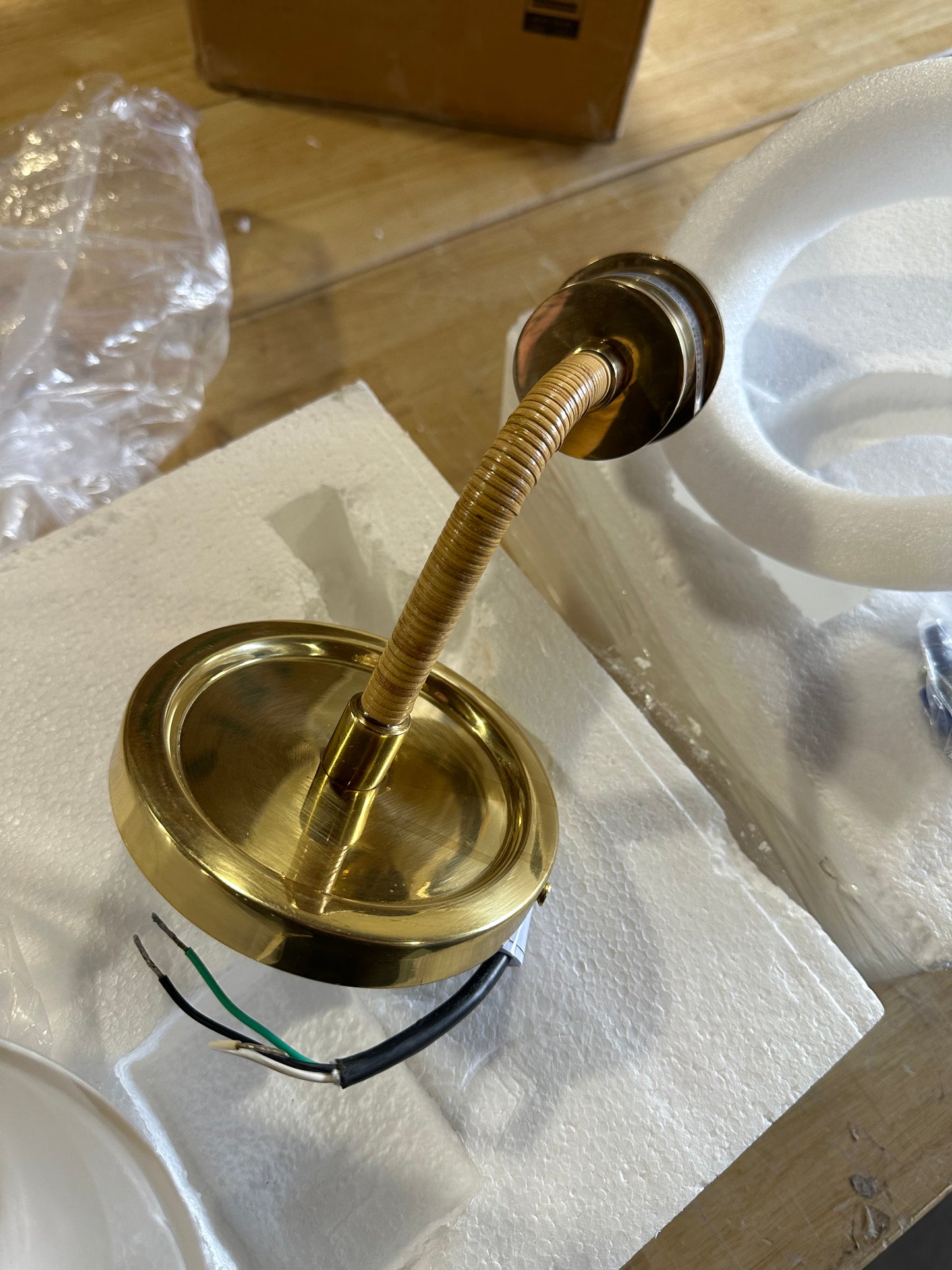 Westbrooke Single Sconce-Brass Base/Frosetd Glass Shade