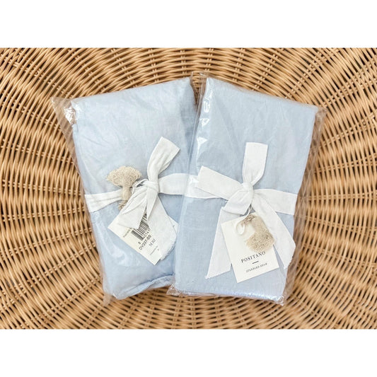 Positano Linen Standard Pillow Shams (Set of 2)-Sky Blue - The Home Decor Outlet