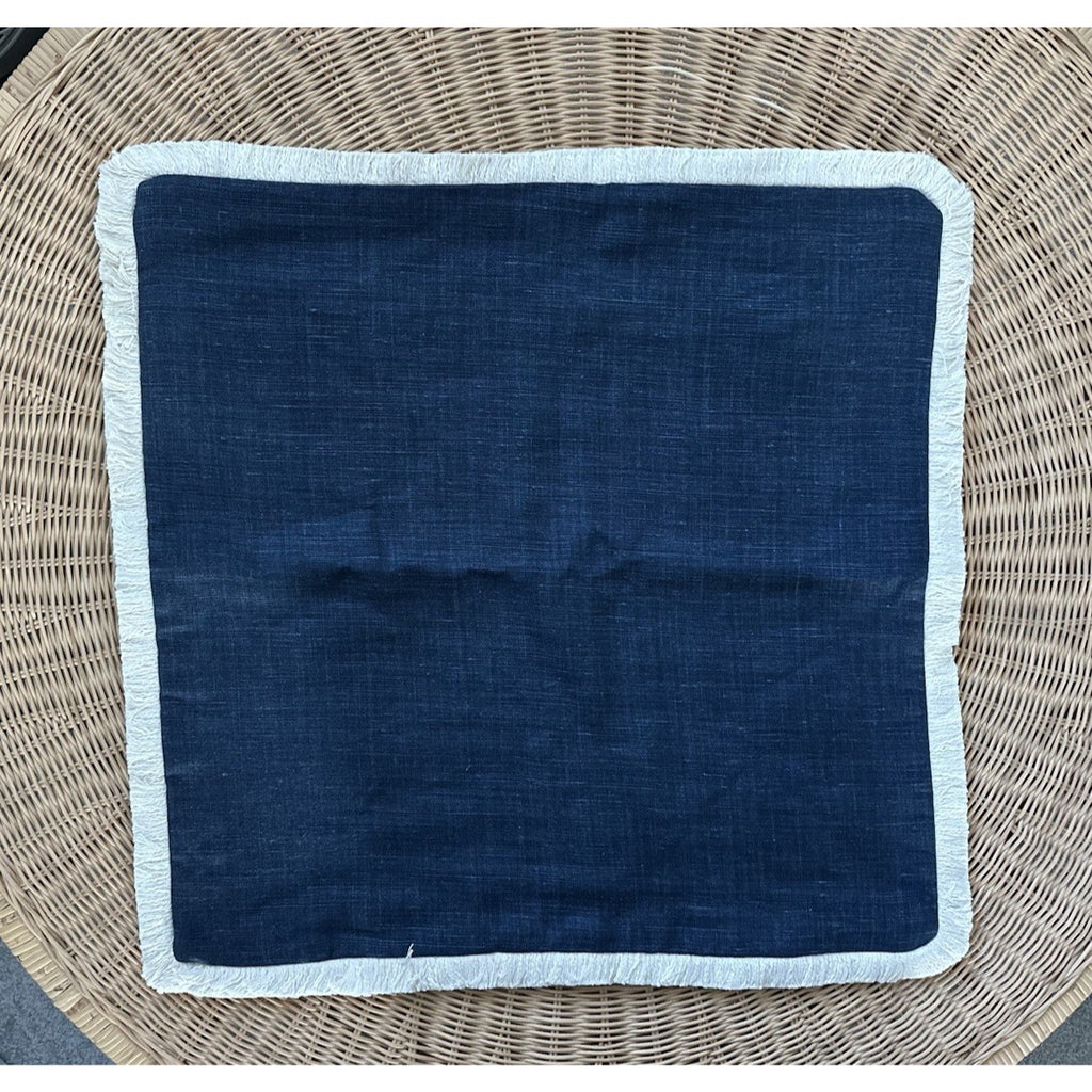 Bowden Pillow Cover (24” SQ)-Navy Blue - The Home Decor Outlet