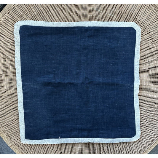 Bowden Pillow Cover (24” SQ)-Navy Blue - The Home Decor Outlet