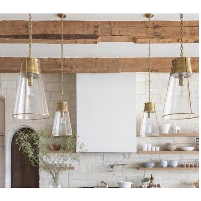 Visual Comfort Robinson Large Pendant (Antique Brass) TOB 5753HAB-CG
