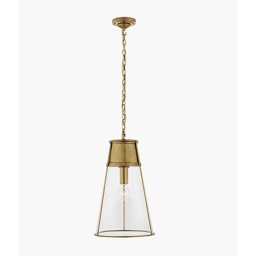 Visual Comfort Robinson Large Pendant (Antique Brass) TOB 5753HAB-CG