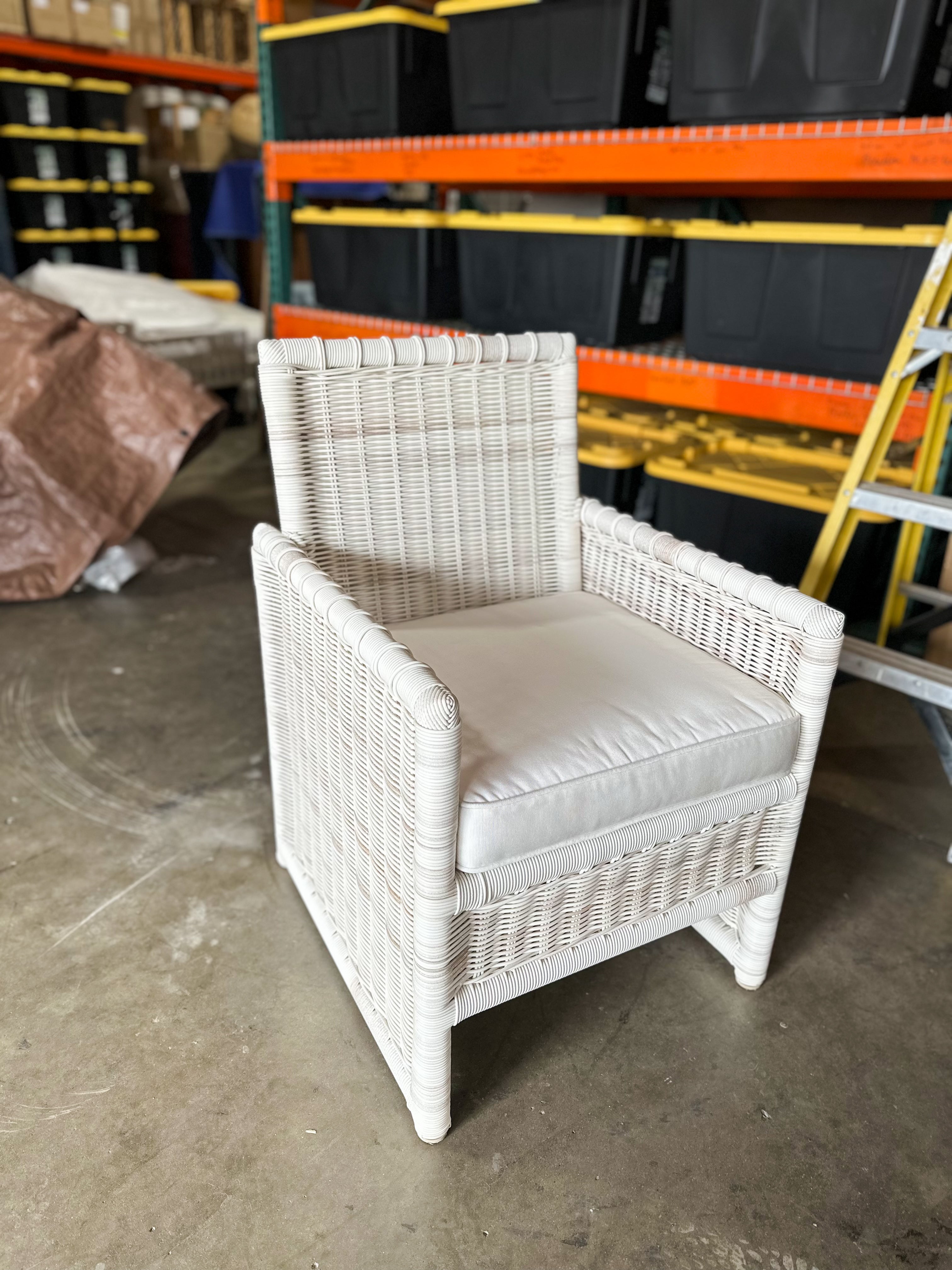Pacifica Dining Armchair  (SAMPLE/NO TAGS)-Driftwood White
